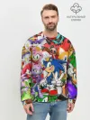 Мужской свитшот базовый / Sonic ПЕРСОНАЖИ