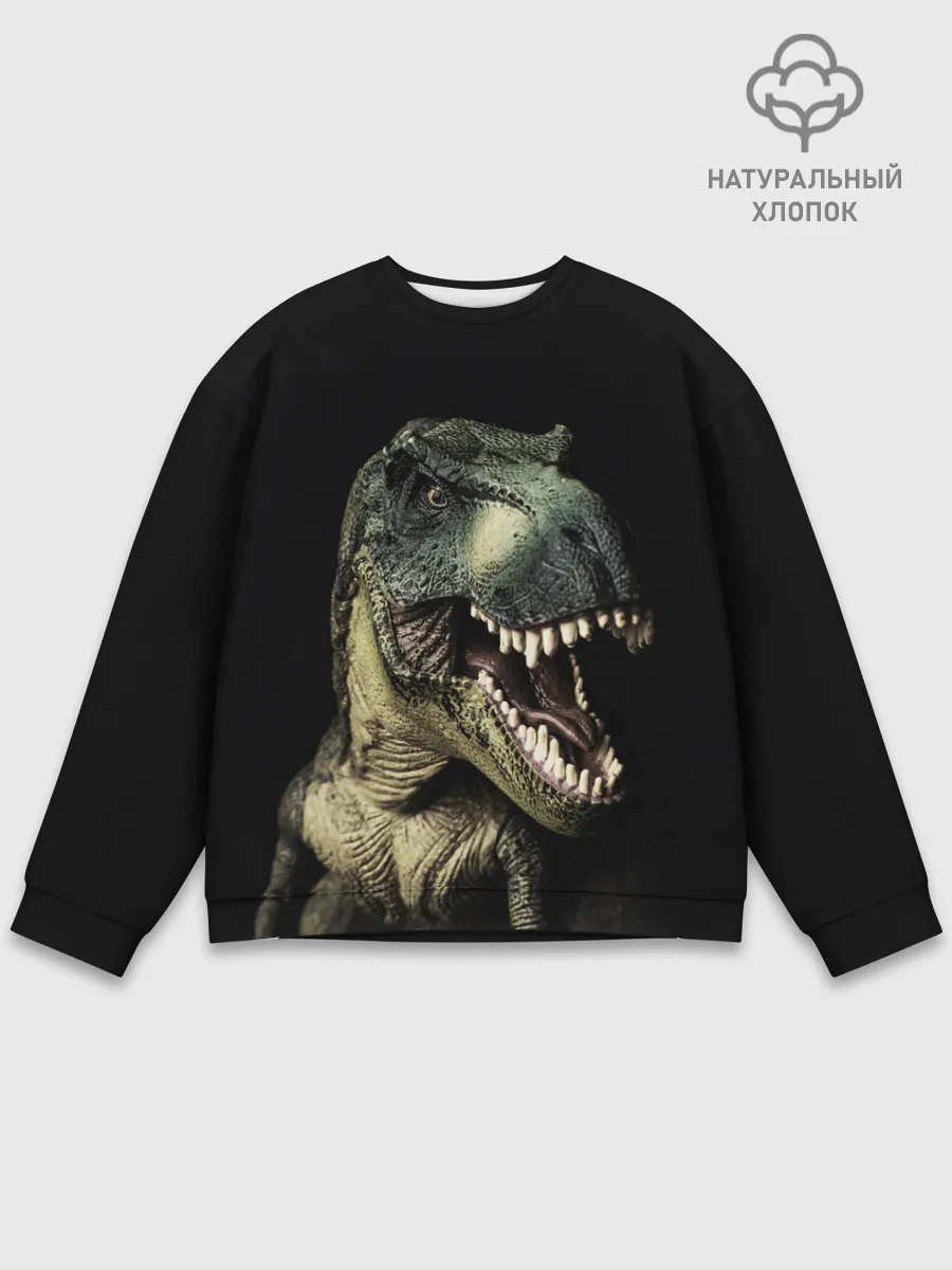 Мужской свитшот базовый / Динозавр T-Rex