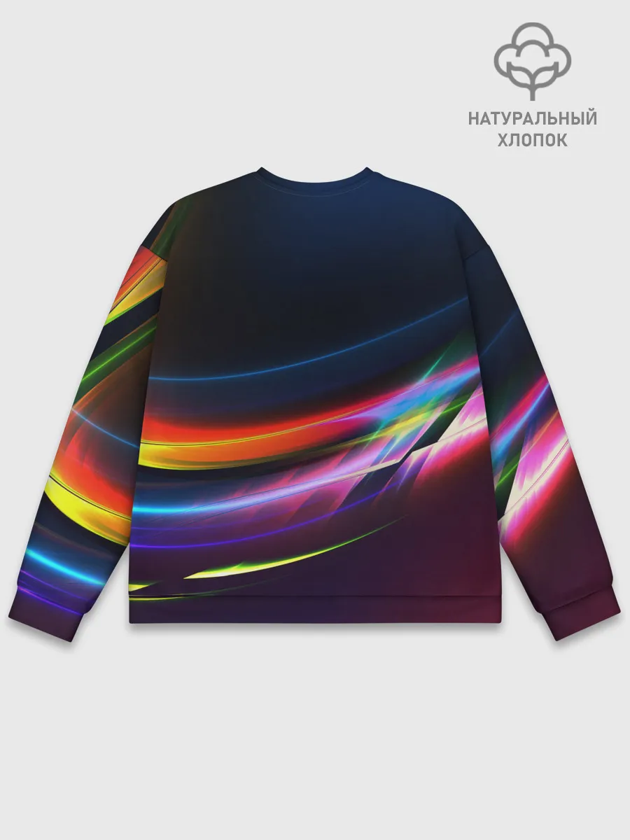 Мужской свитшот базовый / NEON STRIPES