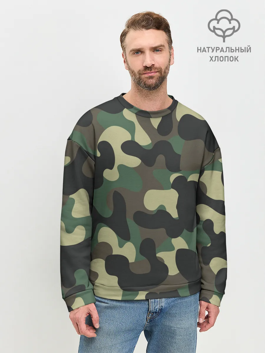 Мужской свитшот базовый / КАМУФЛЯЖ