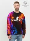 Мужской свитшот базовый / CS:GO FIRE