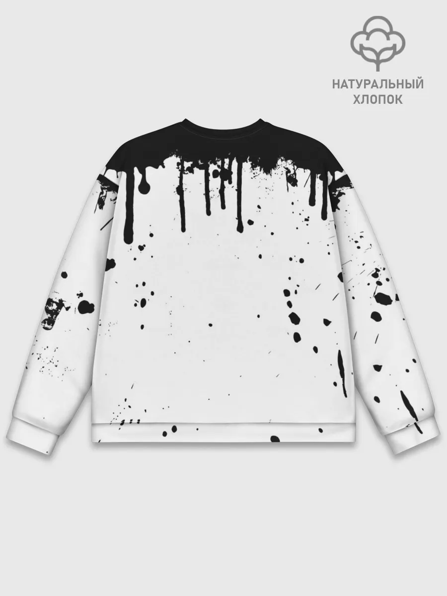 Мужской свитшот базовый / Ахегао лицо в цвете