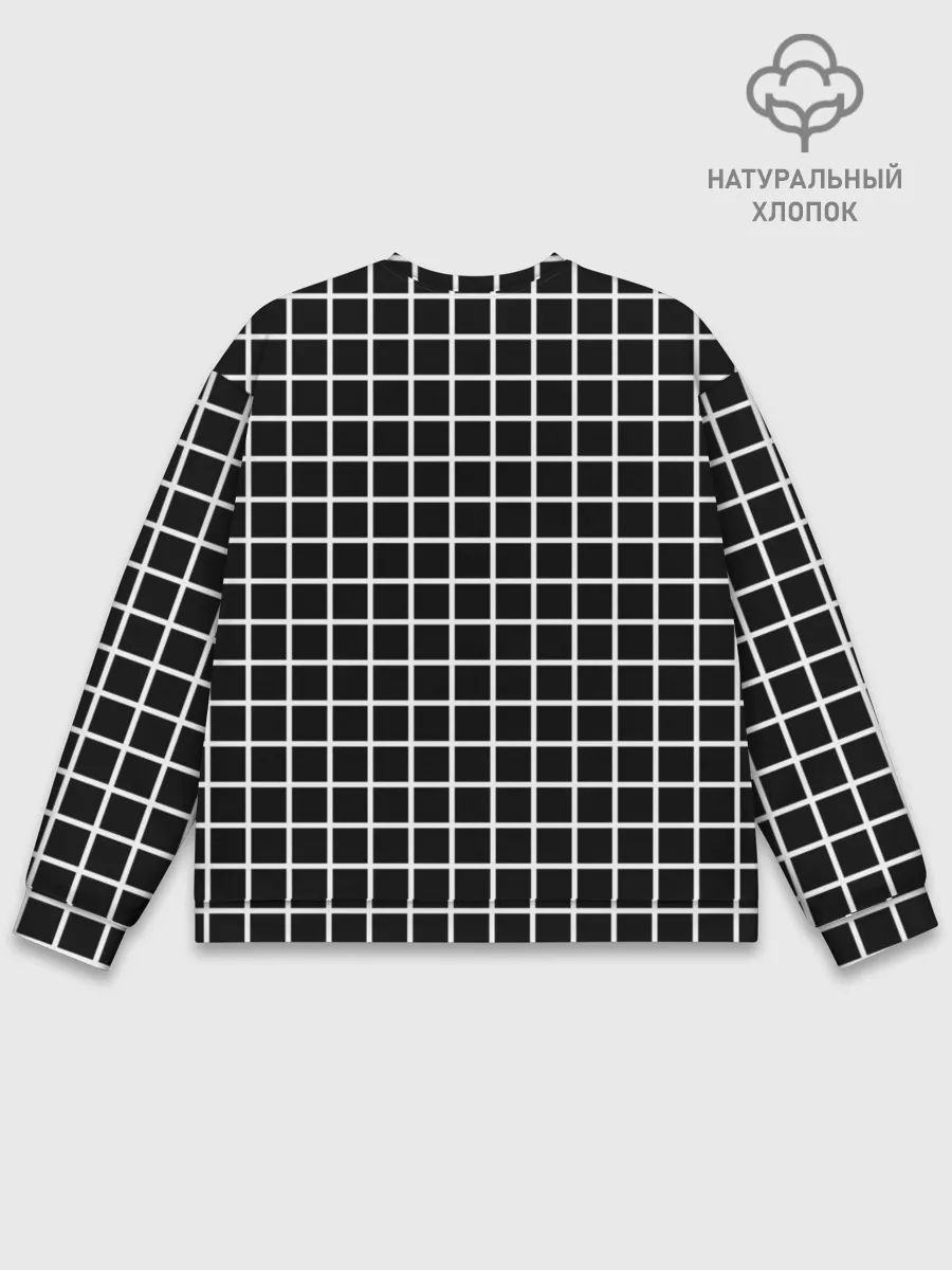 Мужской свитшот базовый / Клечатая