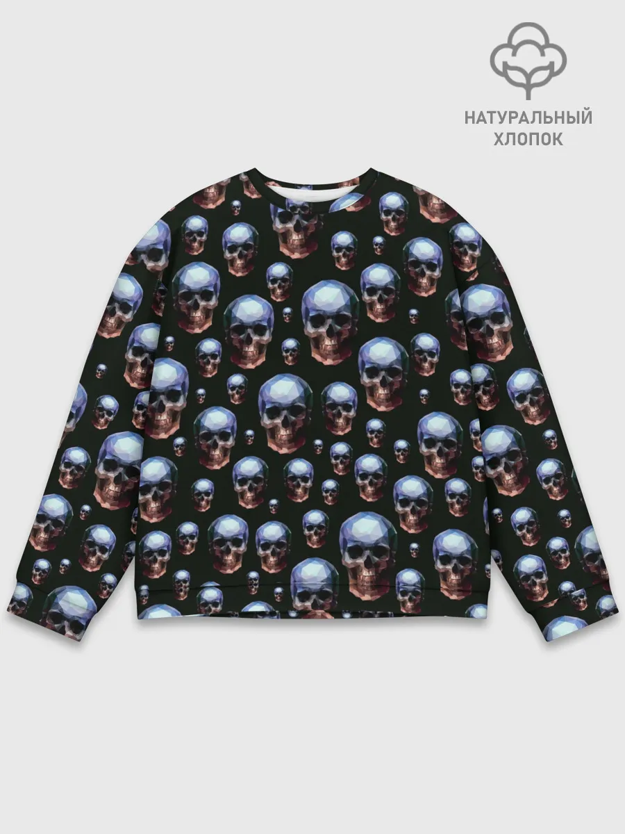 Мужской свитшот базовый / Череп