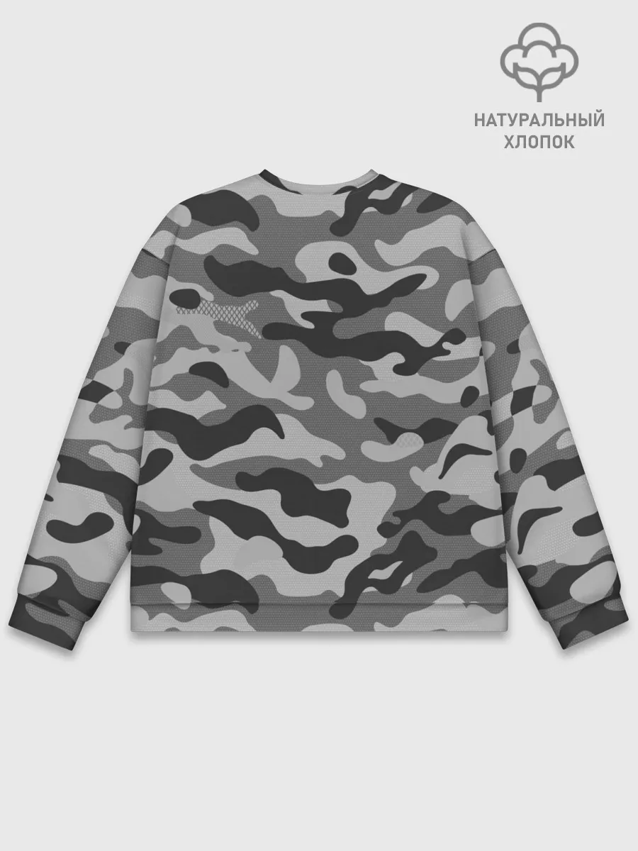 Мужской свитшот базовый / КАМУФЛЯЖ GRAY