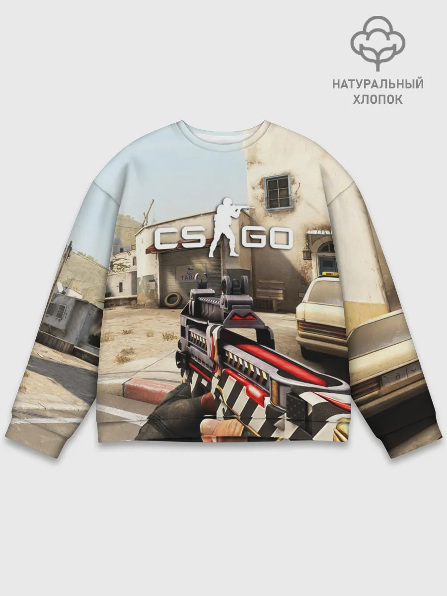 Мужской свитшот базовый / CS:GO - The Aggressor | Aгрессор