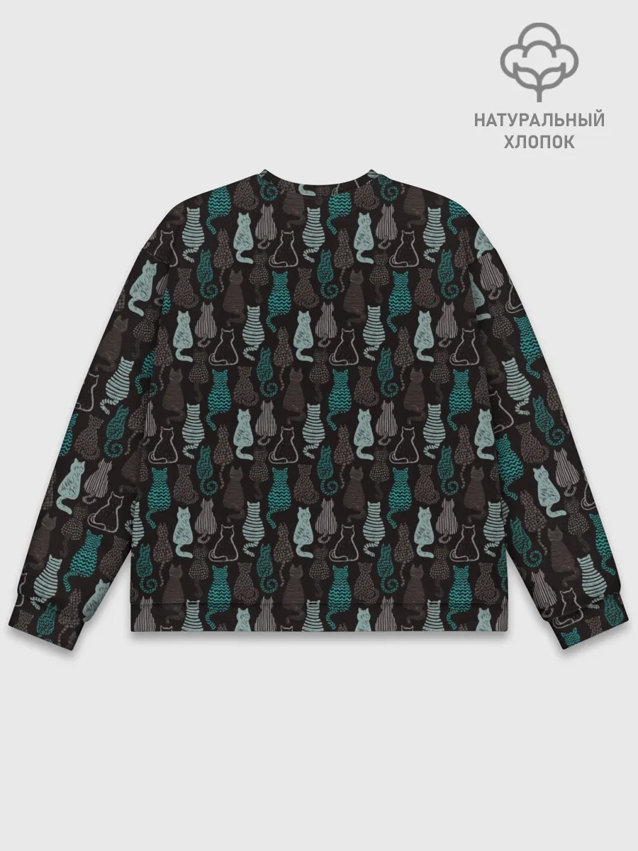 Мужской свитшот базовый / Котики