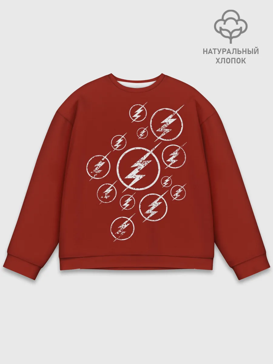 Мужской свитшот базовый / The Flash Logo