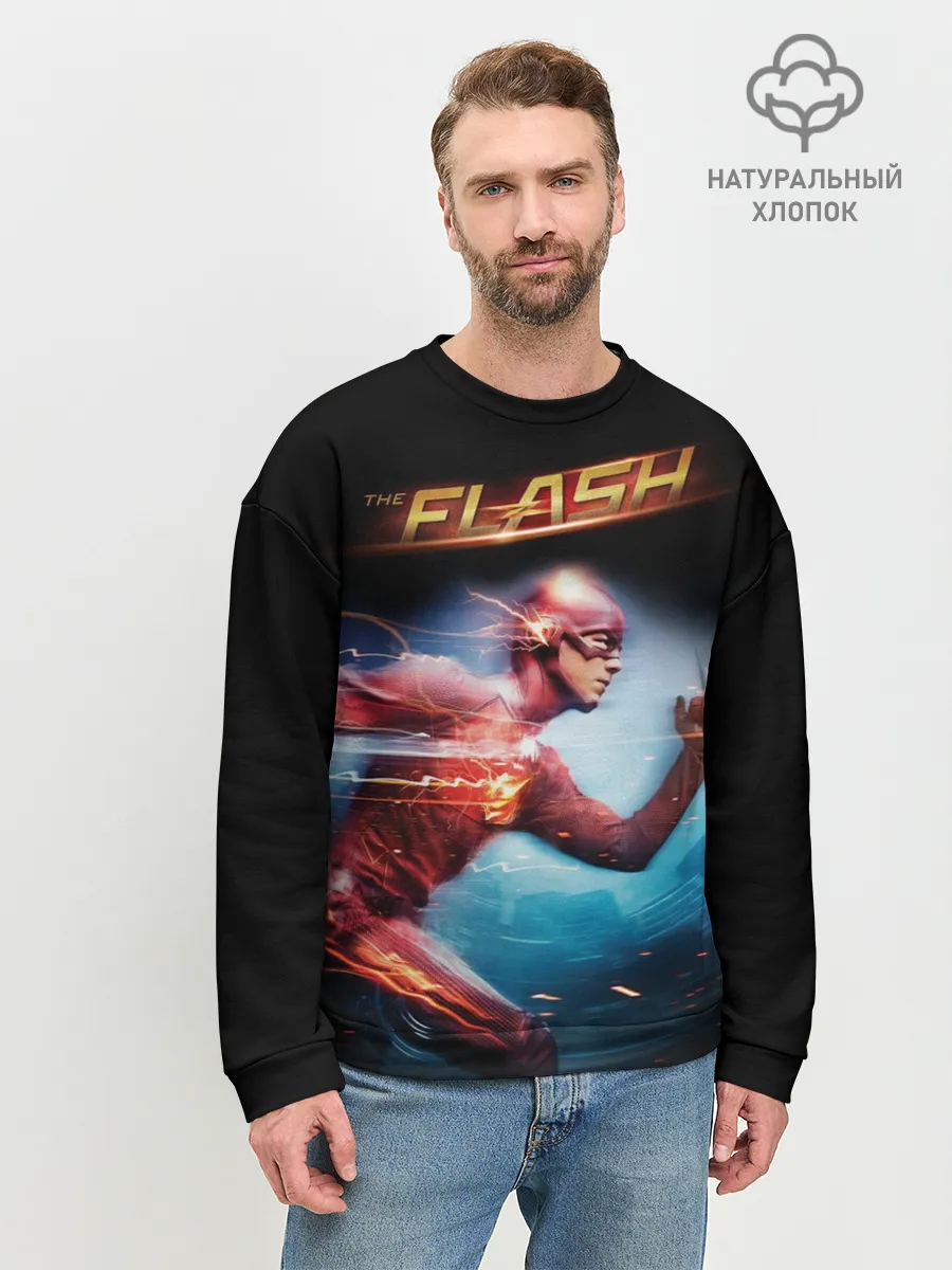 Мужской свитшот базовый / The Flash