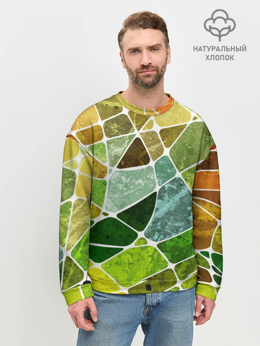 Мужской свитшот базовый / Мозаика