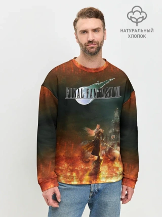 Мужской свитшот базовый / Final Fantasy VII Remake