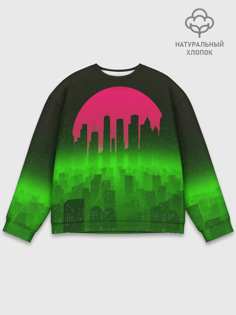 Мужской свитшот базовый / НЕОНОВЫЙ ГОРОД