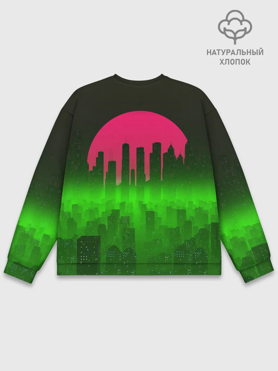 Мужской свитшот базовый / НЕОНОВЫЙ ГОРОД