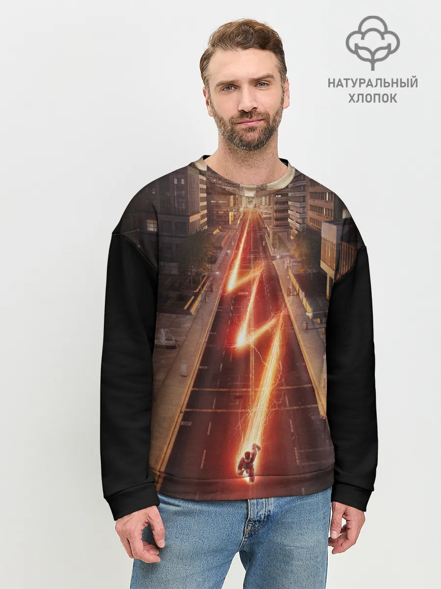 Мужской свитшот базовый / The Flash