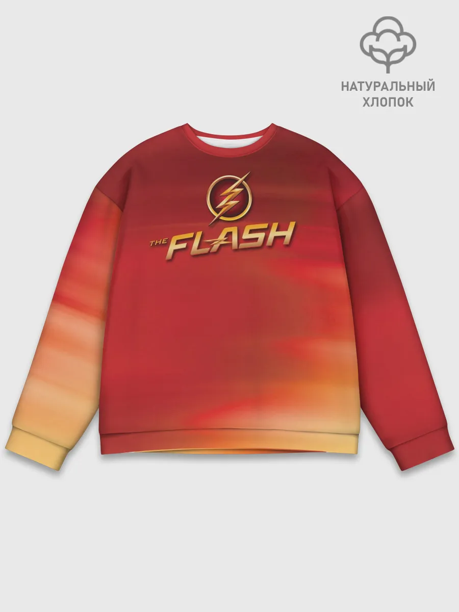 Мужской свитшот базовый / The Flash Logo Pattern