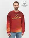 Мужской свитшот базовый / The Flash Logo Pattern