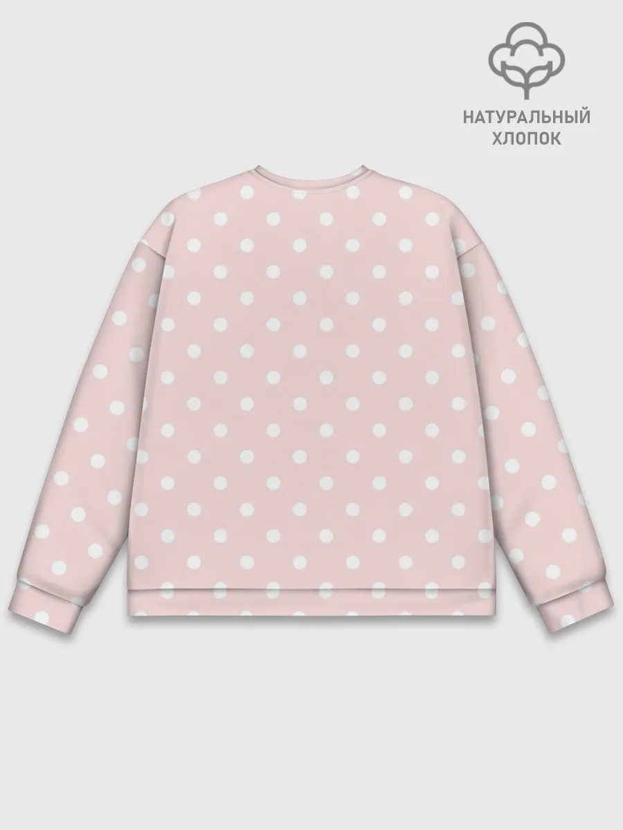 Мужской свитшот базовый / мелкий горох