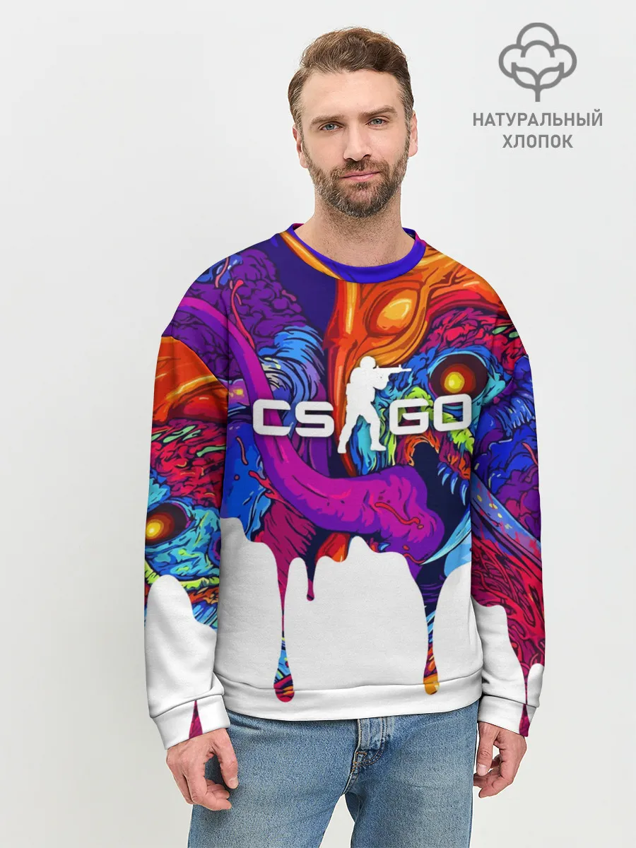 Мужской свитшот базовый / CS GO HYPER BEAST