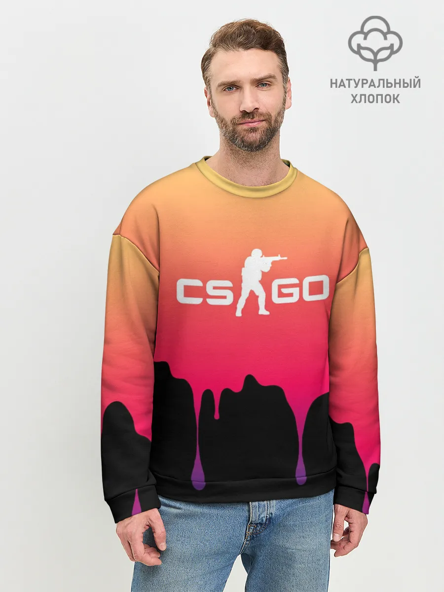 Мужской свитшот базовый / CS GO GRADIENT