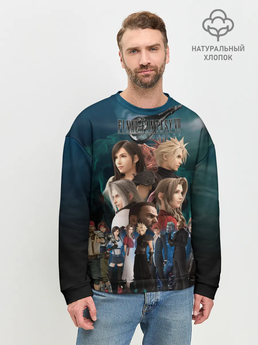 Мужской свитшот базовый / Final Fantasy VII Remake