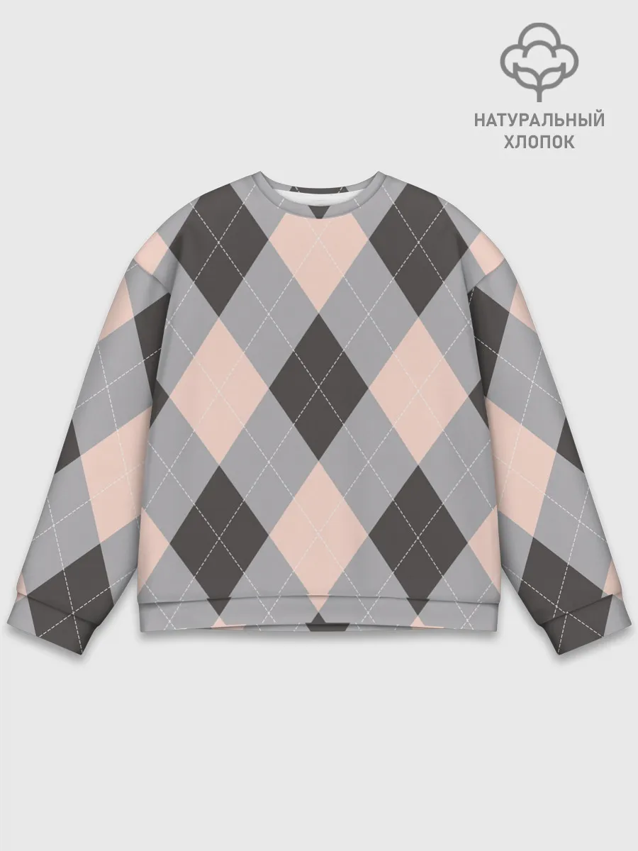 Мужской свитшот базовый / Шотландка | Tartan