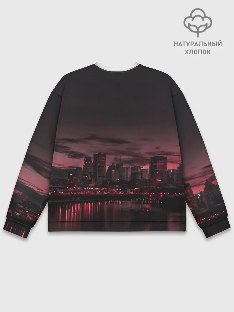 Мужской свитшот базовый / shadow night city