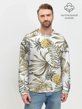 Мужской свитшот базовый / Тропики хаки