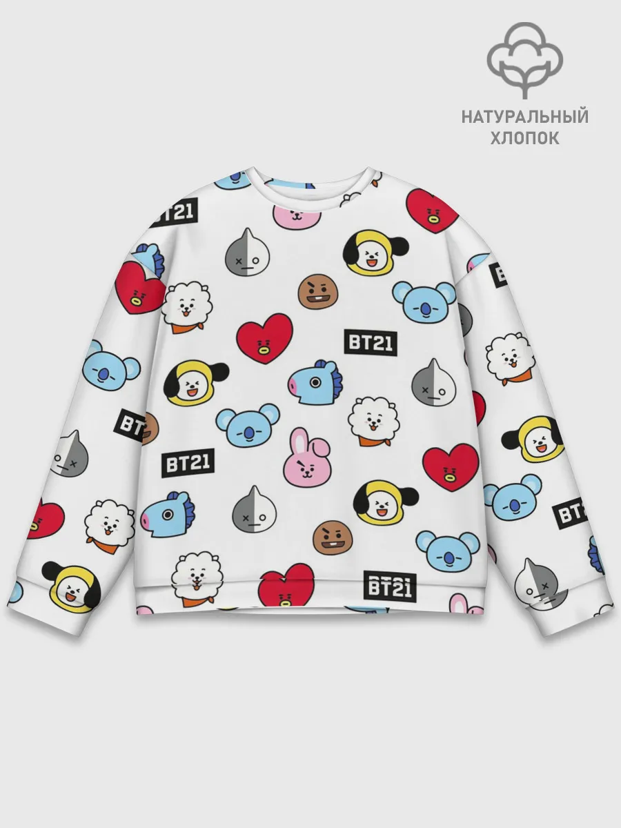 Мужской свитшот базовый / BTS | БТС | BANGTAN BOYS | BT21