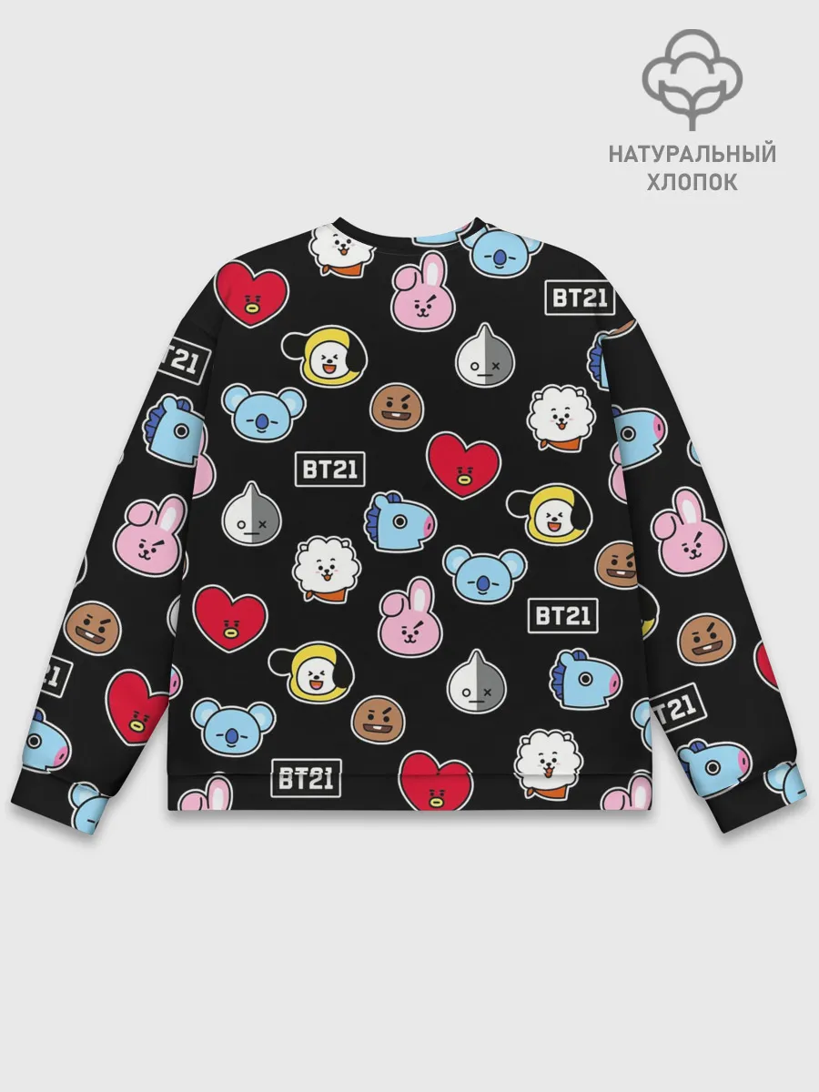 Мужской свитшот базовый / BT21 | BTS | БТС | BANGTAN BOYS