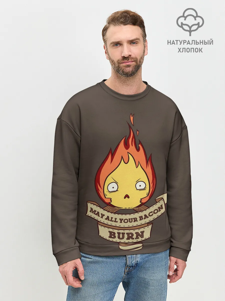 Мужской свитшот базовый / Burn emotion