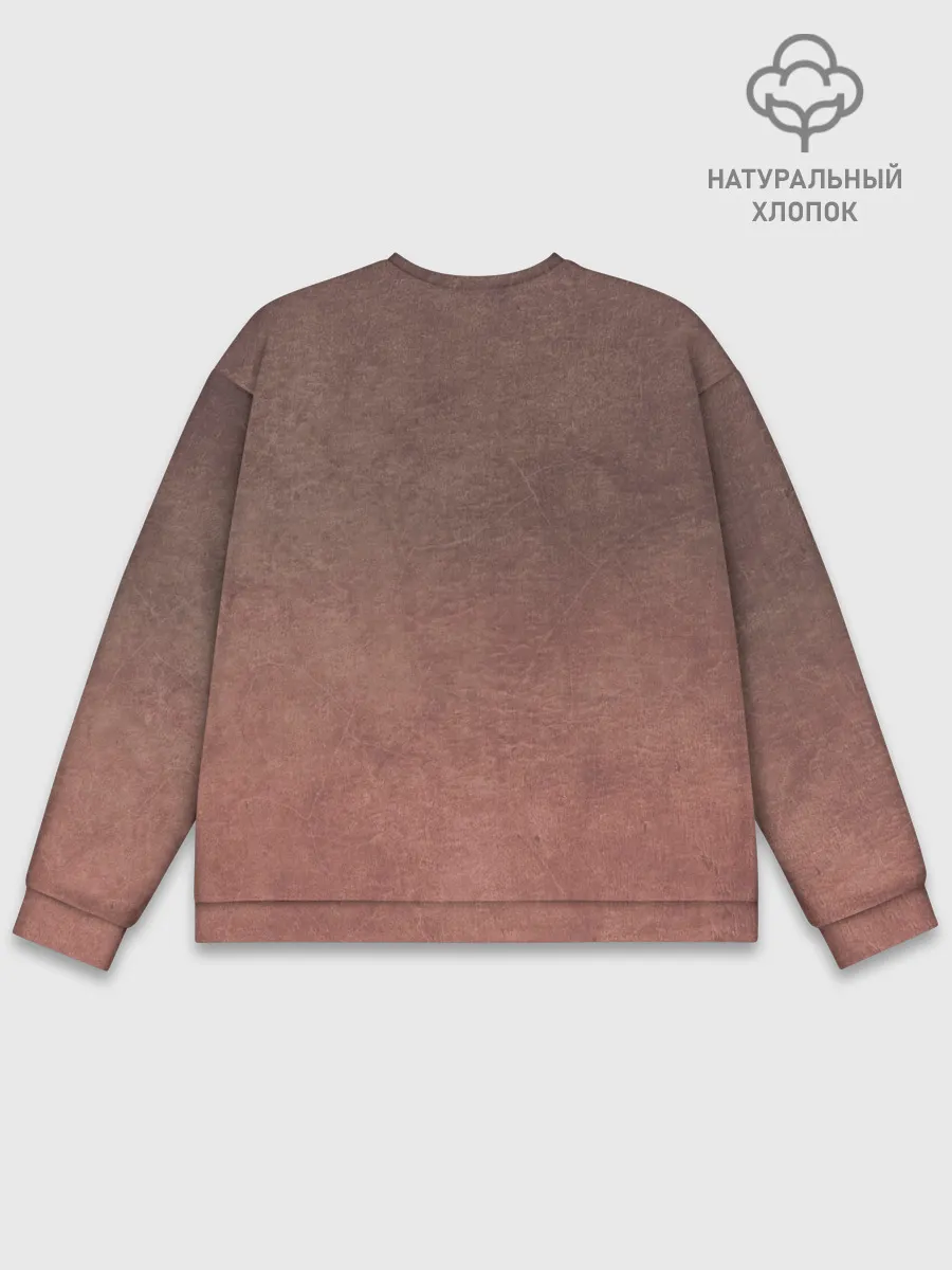 Мужской свитшот базовый / Чуя Накахар на состаренном фоне