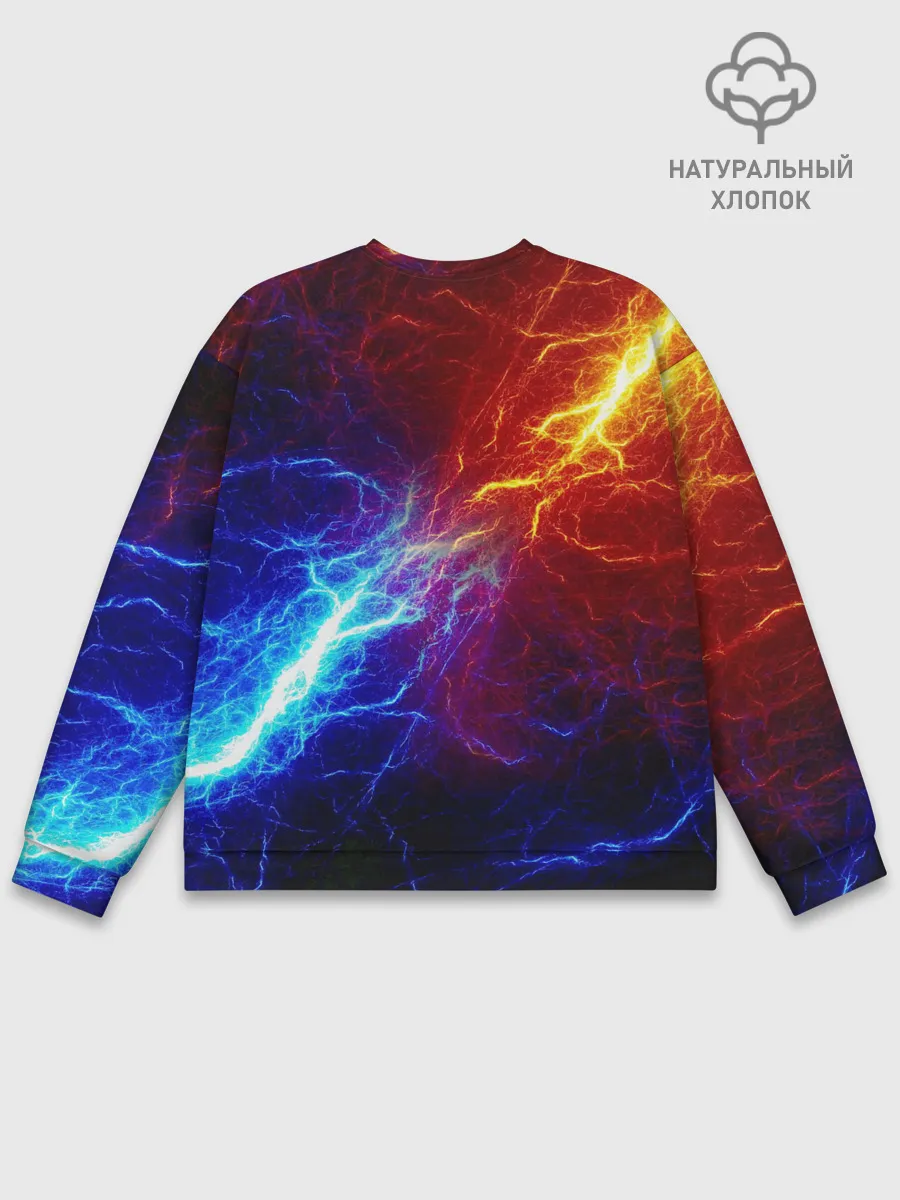 Мужской свитшот базовый / БИТВА МОЛНИЙ / BATTLE FLASH