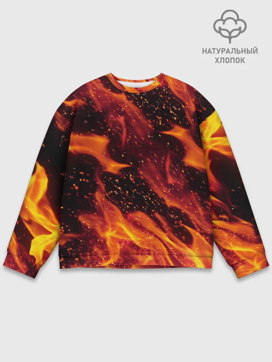 Мужской свитшот базовый / ЯЗЫКИ ПЛАМЕНИ