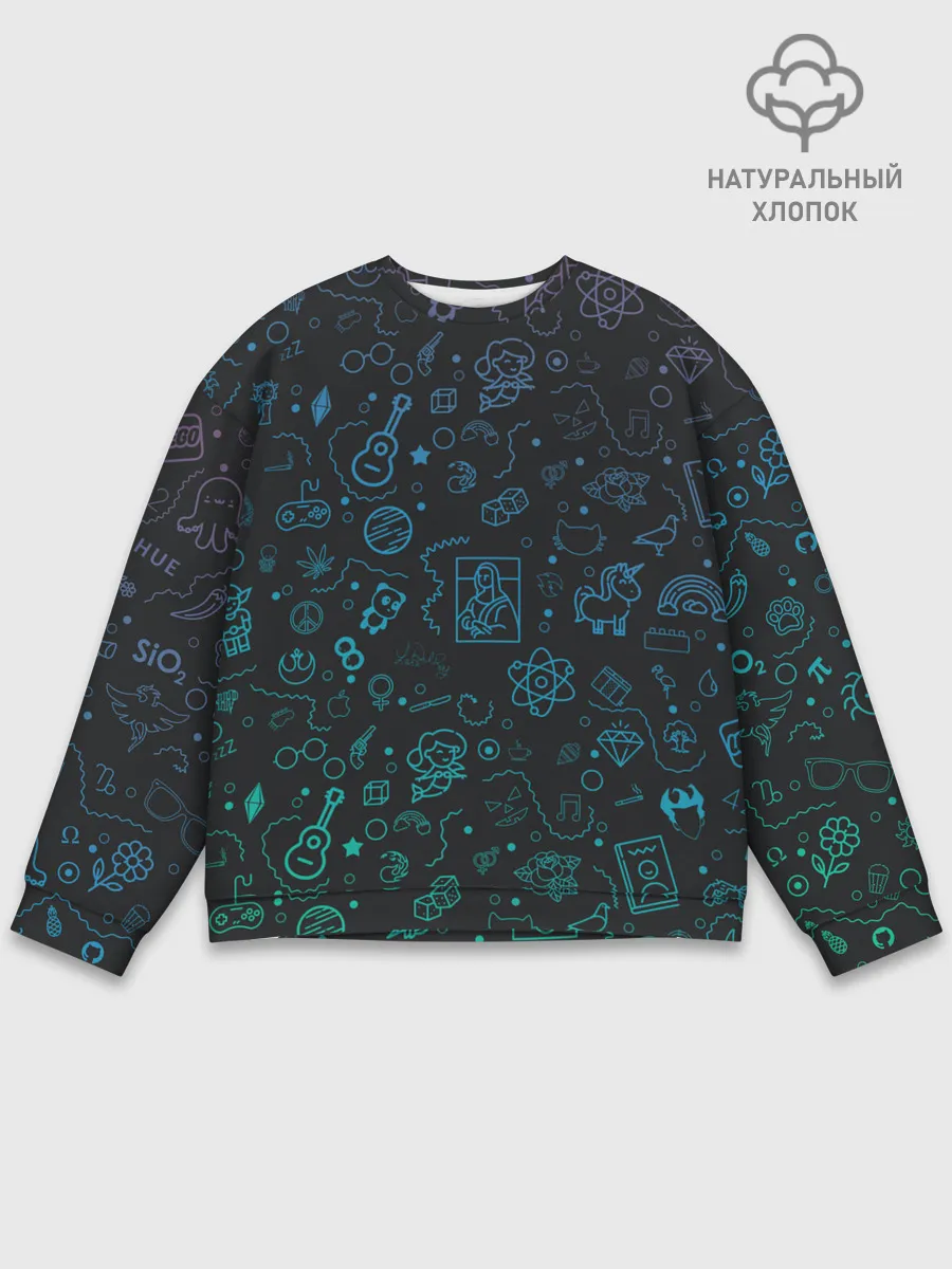 Мужской свитшот базовый / Логотипы