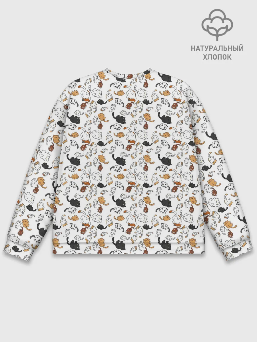 Мужской свитшот базовый / Котики