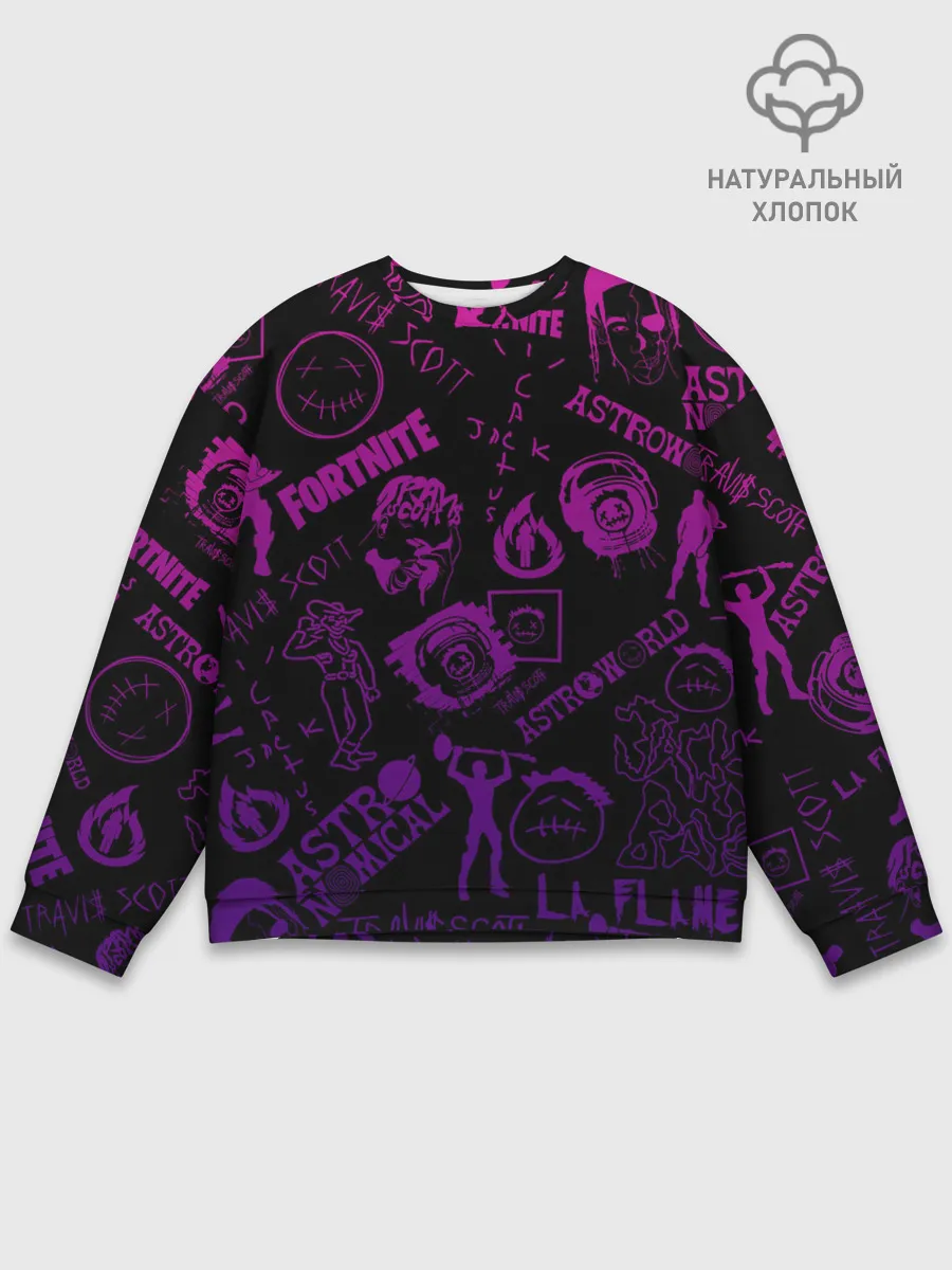 Мужской свитшот базовый / TRAVIS SCOTT X FORTNITE.