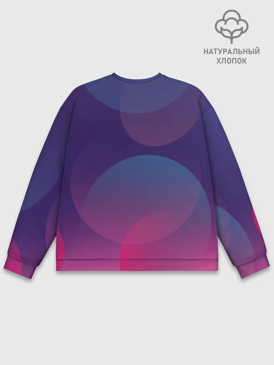 Мужской свитшот базовый / Тоторо выглядывает