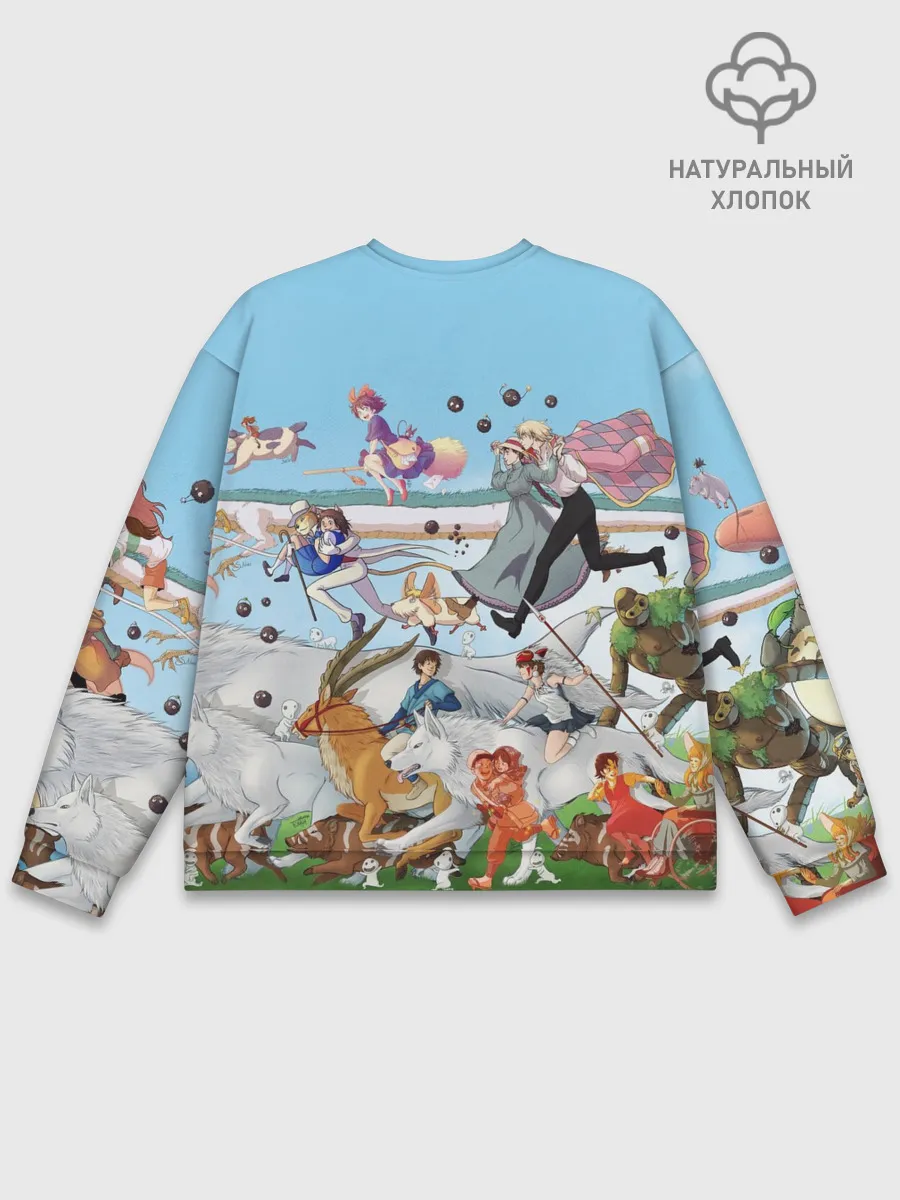 Мужской свитшот базовый / Studio Ghibli