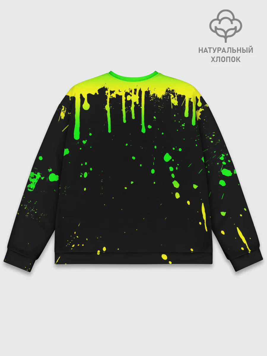 Мужской свитшот базовый / НЕОНОВЫЕ ПОДТЕКИ