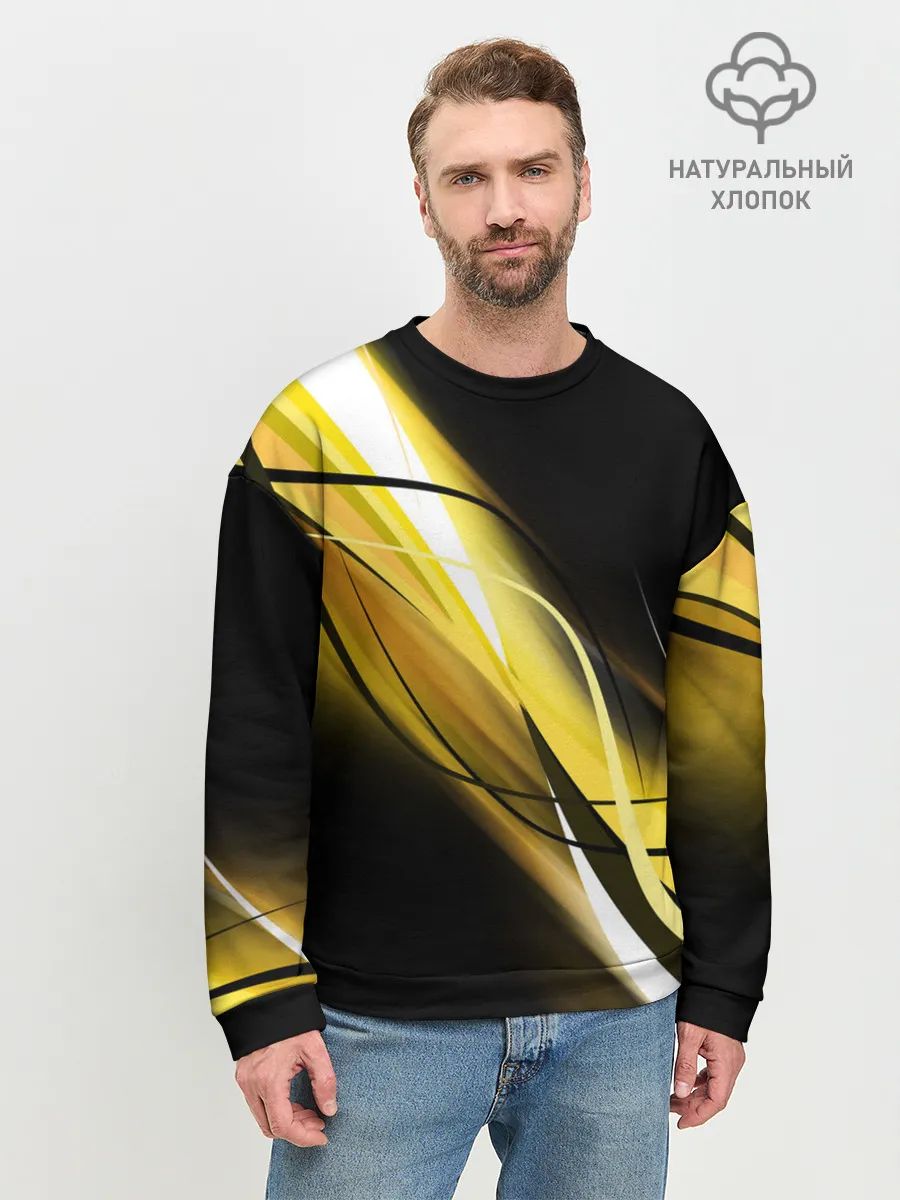 Мужской свитшот базовый / GEOMETRY STRIPES