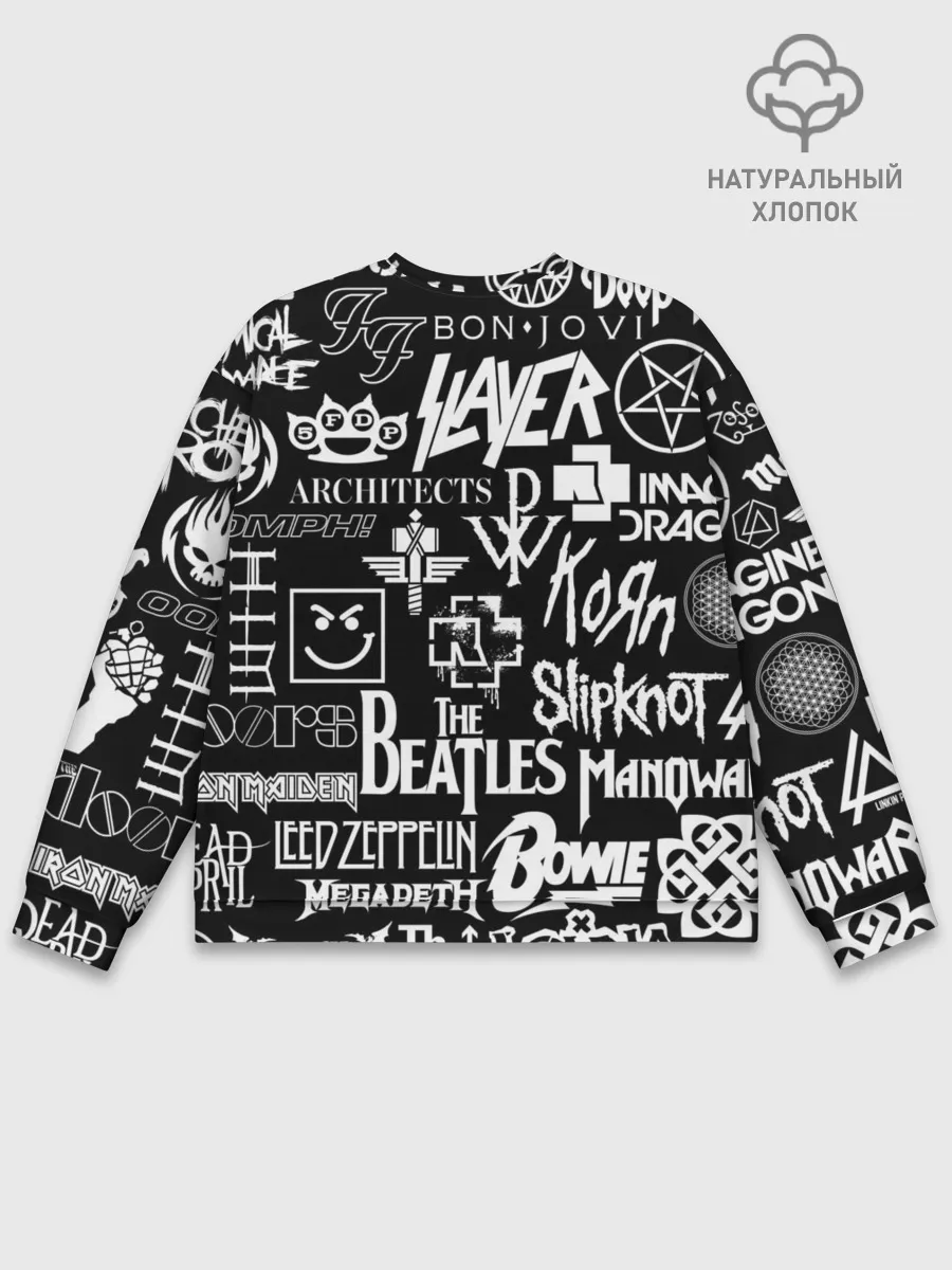Мужской свитшот базовый / ЛОГОТИПЫ РОК ГРУПП