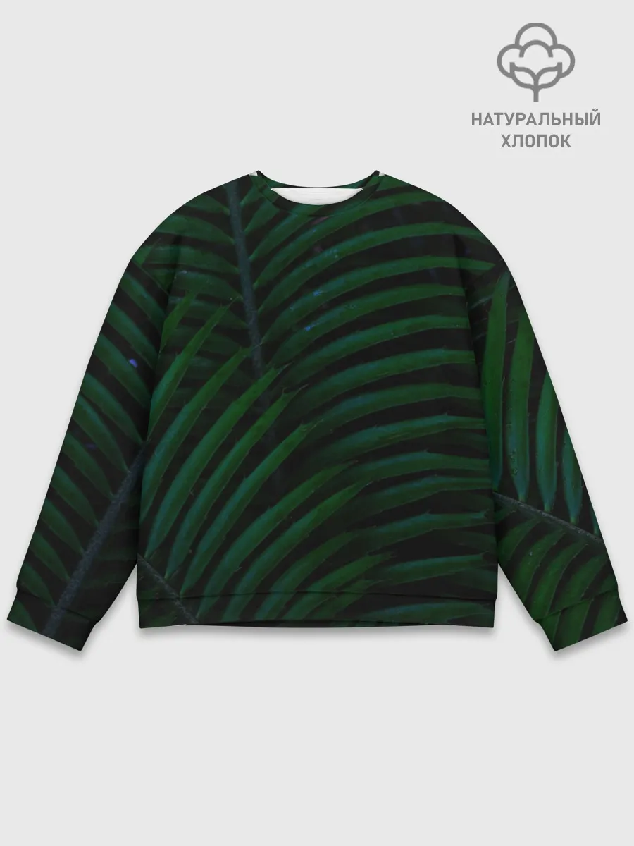 Мужской свитшот базовый / Пальмовые листья