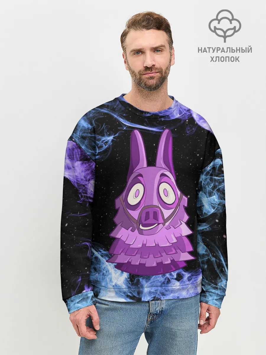 Мужской свитшот базовый / Lama Fortnite