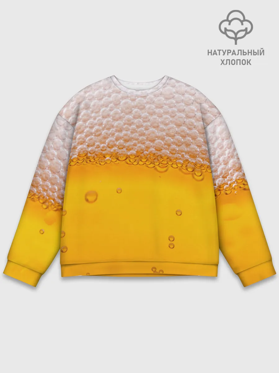 Мужской свитшот базовый / ЖИВОЕ ПЕННОЕ