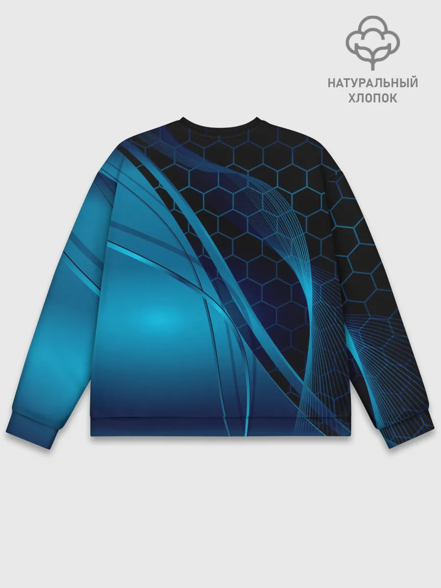 Мужской свитшот базовый / ABSTRACT BLUE