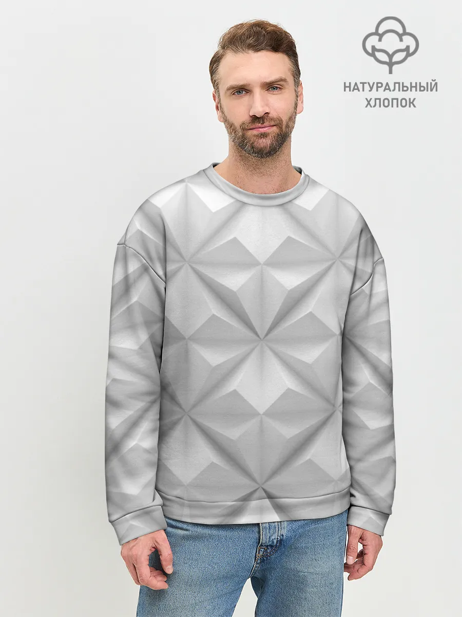 Мужской свитшот базовый / Ромбы