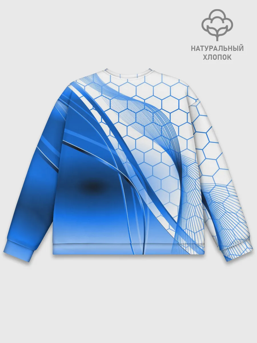 Мужской свитшот базовый / ABSTRACT BLUE