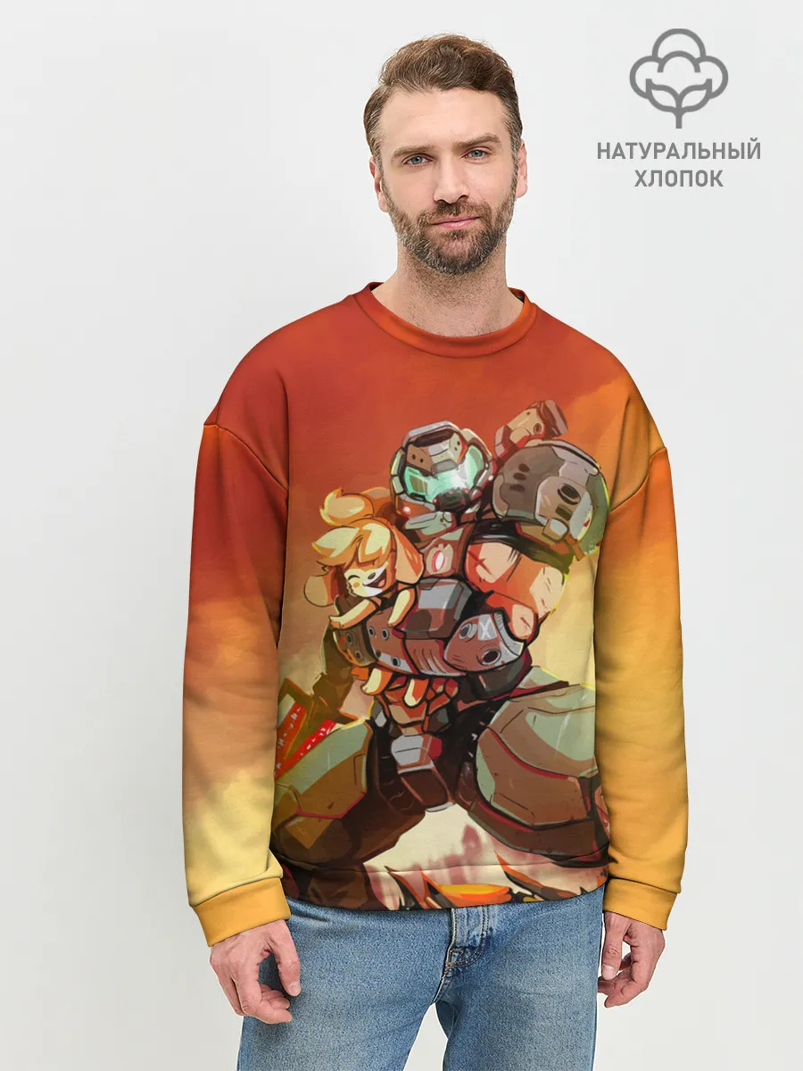 Мужской свитшот базовый / ANIMAL CROSSING x DOOM ETERNAL