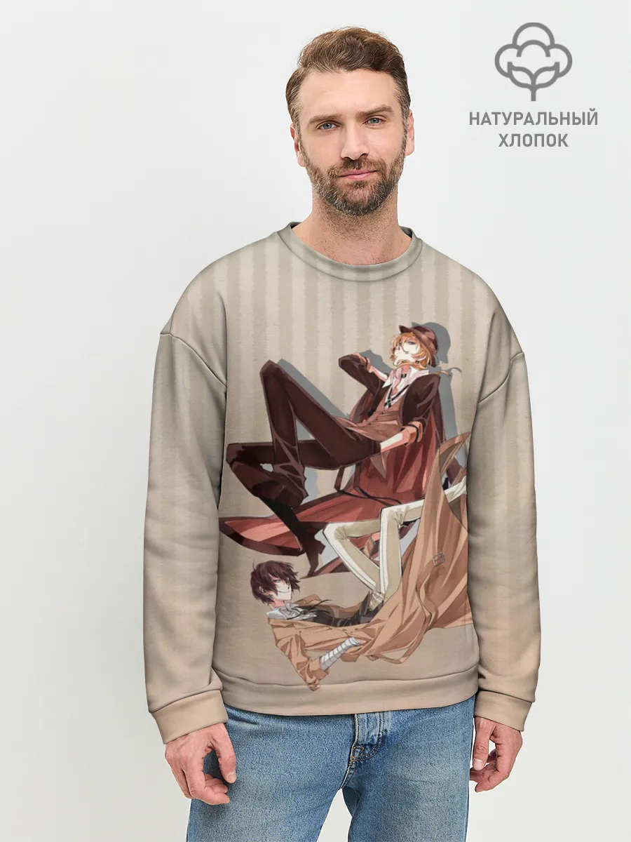 Мужской свитшот базовый / Дазай и ЧУя