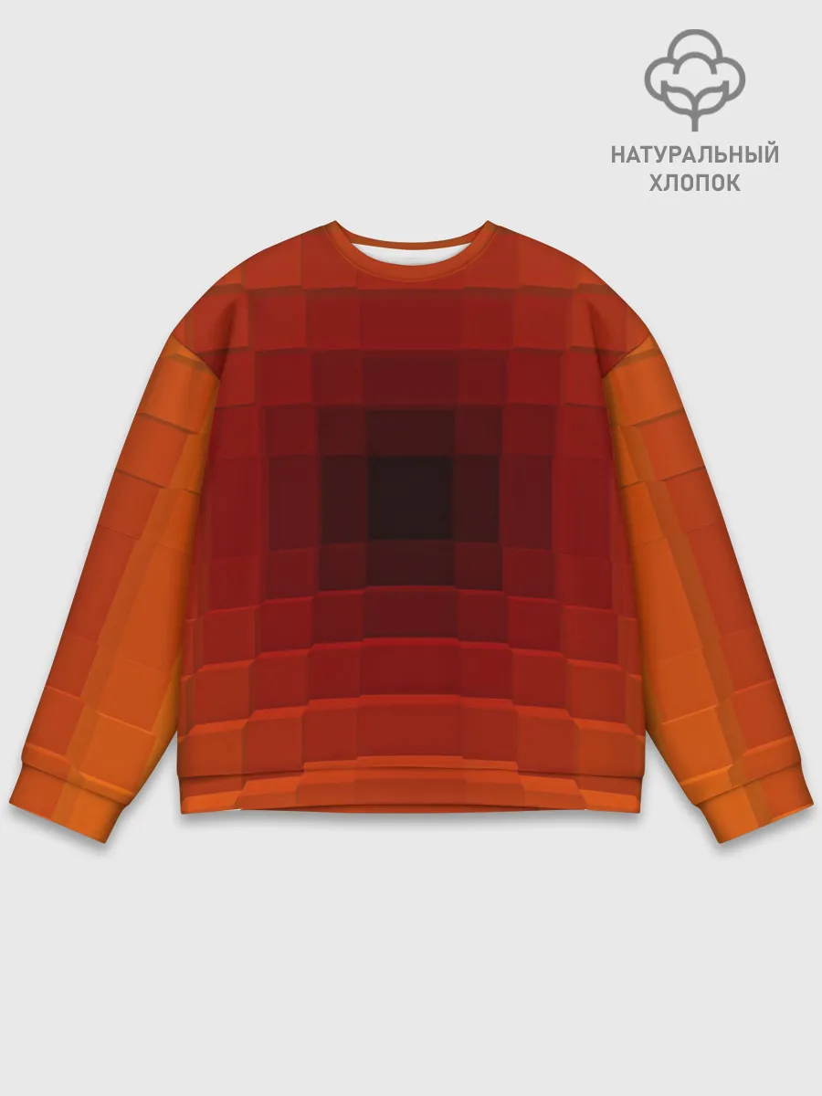 Мужской свитшот базовый / оптическая иллюзия